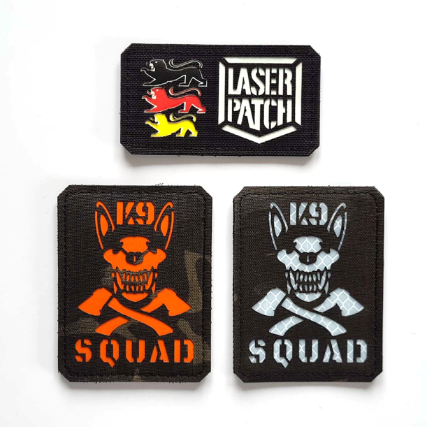Patches for Dog Harnesses - K9 Squad Tactical Team Design