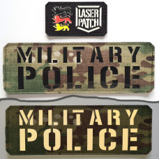 MP - Militärpolizei Taktisches - Lasercut Patch mit Klett