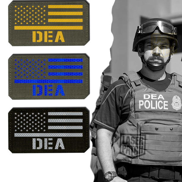 DEA American Flag Tactical Patch - Morale Patch