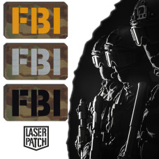 FBI Taktischer Klett-Patch - Federal Bureau of Investigation - Lasercut Patch mit Klett