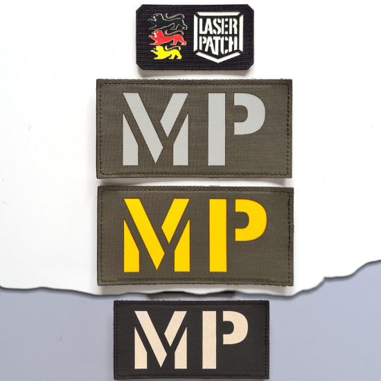 MP - Militärpolizei Taktischer - Lasercut Patch mit Klett