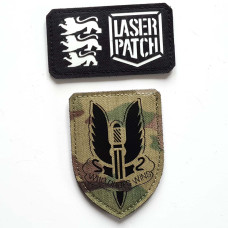 SAS Special Air Service Britische Spezialkräfte Taktischer - Lasercut Patch mit Klett