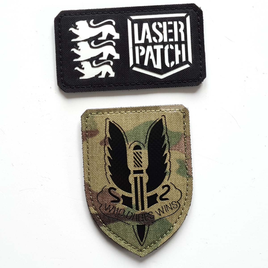 SAS Special Air Service Britische Spezialkräfte Taktischer - Lasercut Patch mit Klett