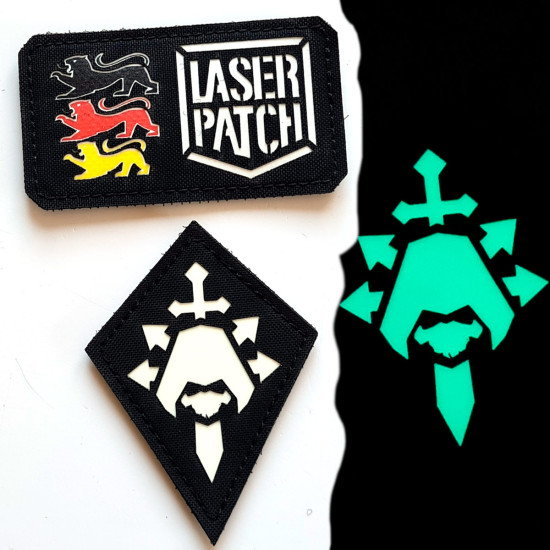 Gefallene Engel - Lasercut Patch mit Klett