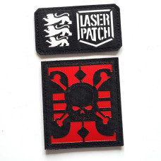 Deathwatch - Lasercut Patch mit Klett