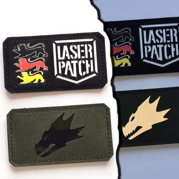 Salamanders Aufnäher - Lasercut Patch mit Klett