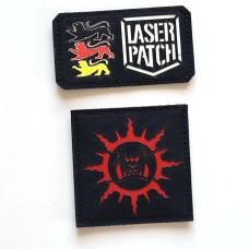 Evil Sunz Orks Clan  - Lasercut Patch mit Klett