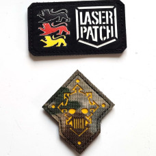 Iron Warriors - Lasercut Patch mit Klett