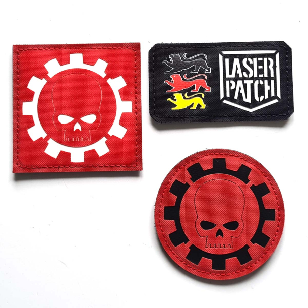Adeptus Mechanicus - Lasercut Patch mit Klett
