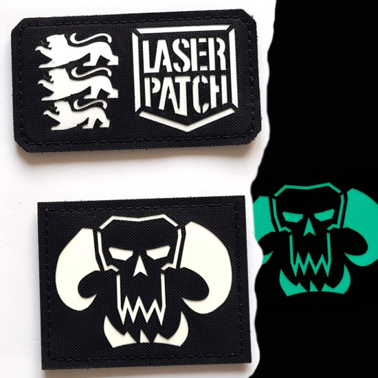 Deathskulls Orks Klan - Lasercut Patch mit Klett