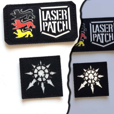 Stern des Chaos - Lasercut Patch mit Klett