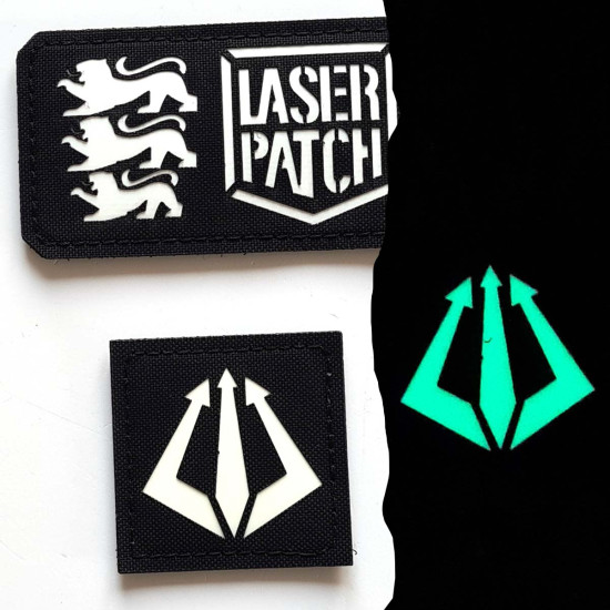 Void Tridents - Lasercut Patch mit Klett