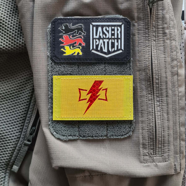 White Scars - Lasercut Patch mit Klett