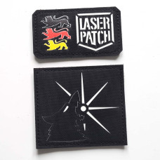  Deathwolves Space Wolves - Lasercut Patch mit Klett