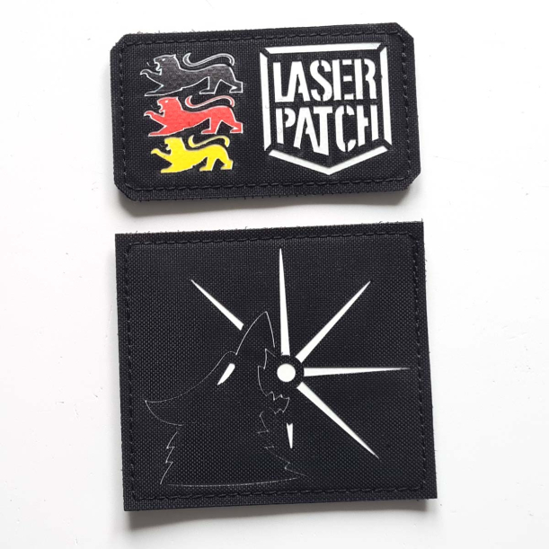 Deathwolves Space Wolves - Lasercut Patch mit Klett
