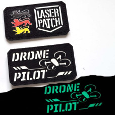 Drohnenpilot Taktischer - Spezialisierter UAV Operator - Lasercut Patch mit Klett