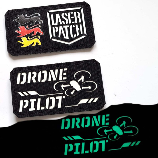 Drohnenpilot Taktischer - Spezialisierter UAV Operator - Lasercut Patch mit Klett