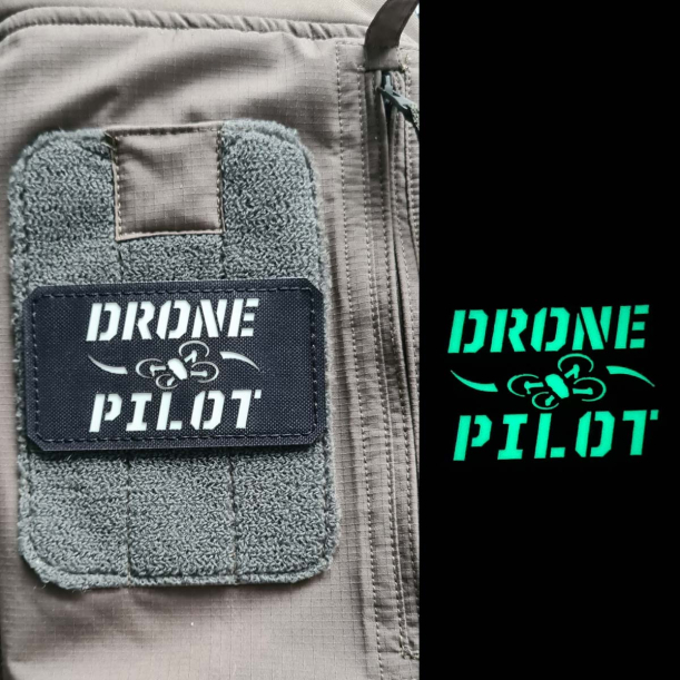 Drohnenpilot Taktischer - Nachtoperationen Spezialist- Lasercut Patch mit Klett