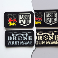 Fotografie Drohnenpilot - Lasercut Patch mit Klett