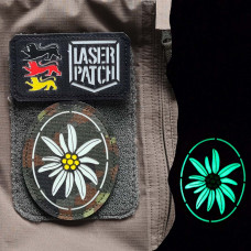 Gebirgsjäger Deutsche Gebirgsinfanterie Taktischer- Lasercut Patch mit Klett