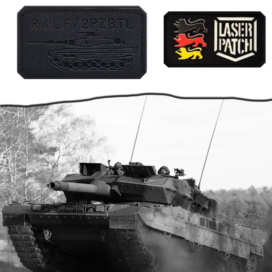 Bundeswehr Panzerlehrbataillon Deutsches Panzer Ausbildungsbataillon Taktischer - Lasercut Patch mit Klett