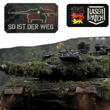 Bundeswehr Panzerlehrbataillon Deutsches Panzer Bataillon Alternatives Design Taktischer - Lasercut Patch mit Klett
