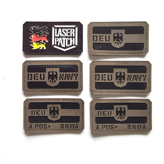 Bundeswehr DEU Navy Streitkräfte - Lasercut Patch mit Klett