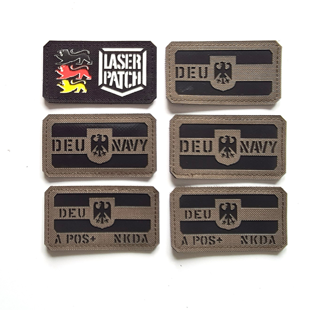 Bundeswehr DEU Navy Streitkräfte - Lasercut Patch mit Klett