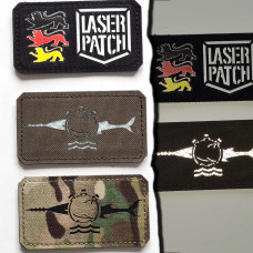 Deutscher Marinetaucher Marine Taucher Taktischer - Lasercut Patch mit Klett