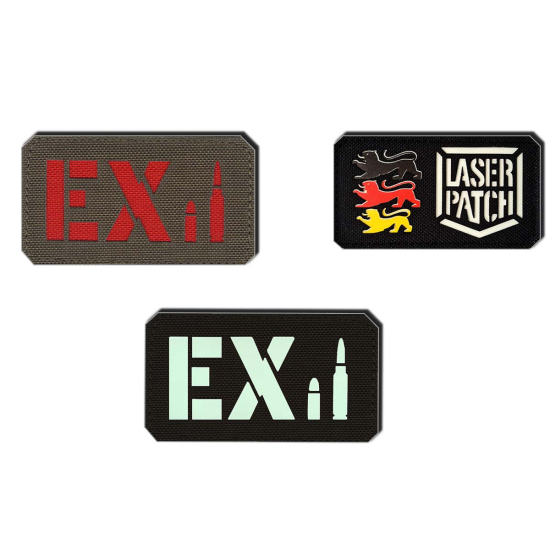 Scharfschützen Kaliber - Militär - Lasercut Patch mit Klett