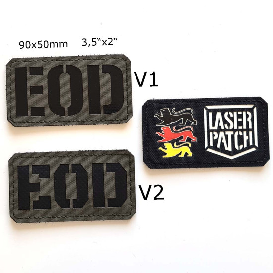 EOD Explosive Ordnance Disposal Kampfmittelbeseitigung Taktischer - Lasercut Patch mit Klett