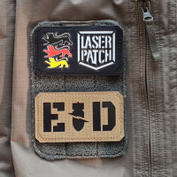 EOD Explosive Ordnance Disposal Internationaler Standard Taktischer - Lasercut Patch mit Klett