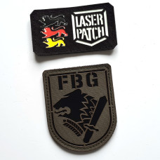 Finnische Grenzwache Rajavartiolaitos Taktischer - Lasercut Patch mit Klett