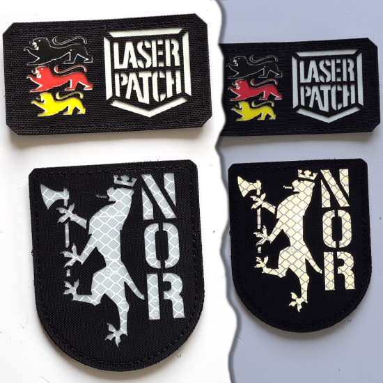 Norwegische Armee Taktischer Patch - Lasercut Patch mit Klett