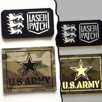 US Army - USMC - Lasercut Patch mit Klett