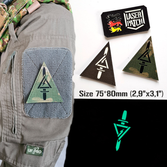 US Spezialkräfte Delta Force Taktischer - Lasercut Patch mit Klett