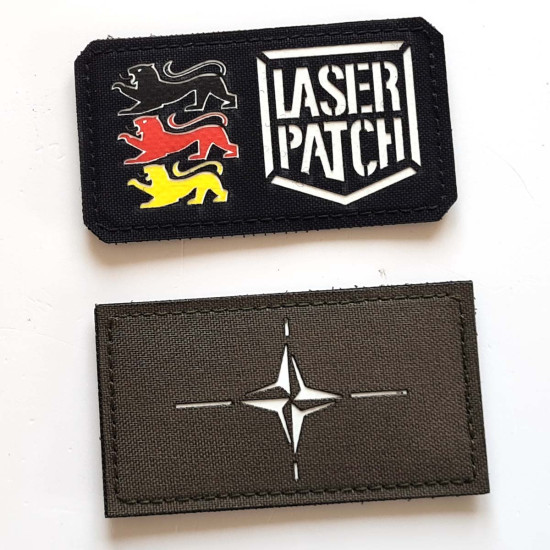 NATO Nordatlantikpakt-Organisation - Lasercut Patch mit Klett