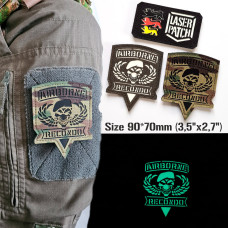 US Delta Force Luftlande Recondo Spezialeinsätze Taktischer - Lasercut Patch mit Klett