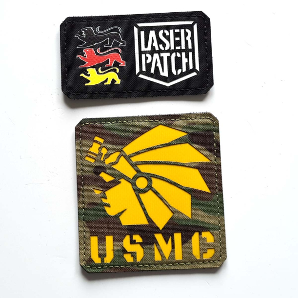 US Army mit Ihrem Text - Lasercut Patch mit Klett