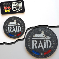 French National Police – RAID Police Nationale Laser-Cut Velcro Patch