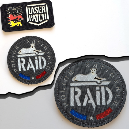 French National Police – RAID Police Nationale Laser-Cut Velcro Patch