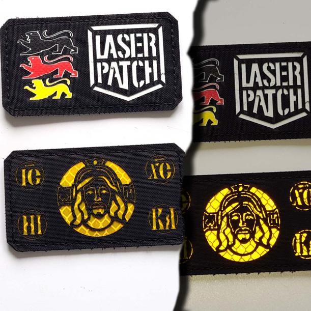Heiliges Antlitz Jesus Taktischer Moral Patch Design 3