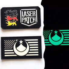 USA Flagge Islamischer Patch