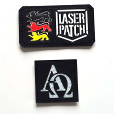 Alpha und Omega Christlicher Patch