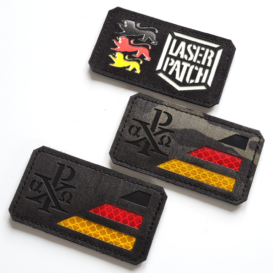 Deutschland Flagge Chi Rho Christlicher Patch