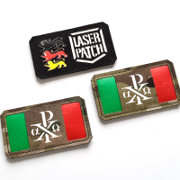 Italien Flagge Chi Rho Christlicher Patch