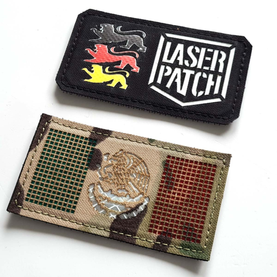 Mexico Tactical Flag Laser Patch