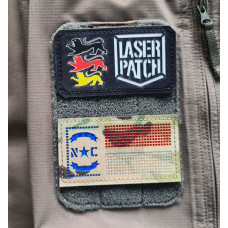 America North Carolina State Tactical Flag Laser Patch 1