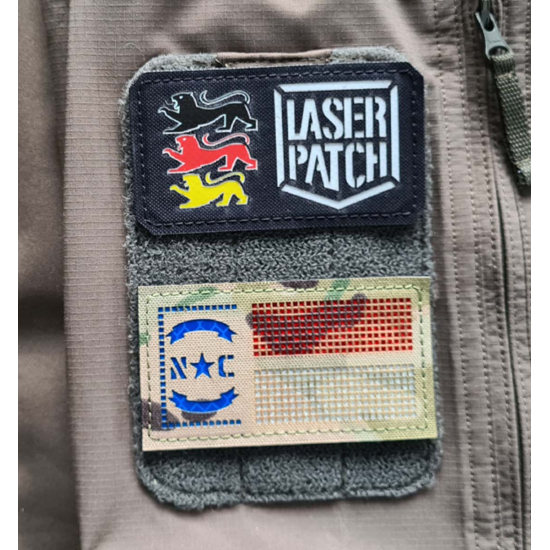 America North Carolina State Tactical Flag Laser Patch 1