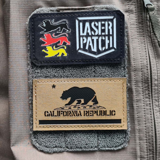 America California Flag Laser Patch